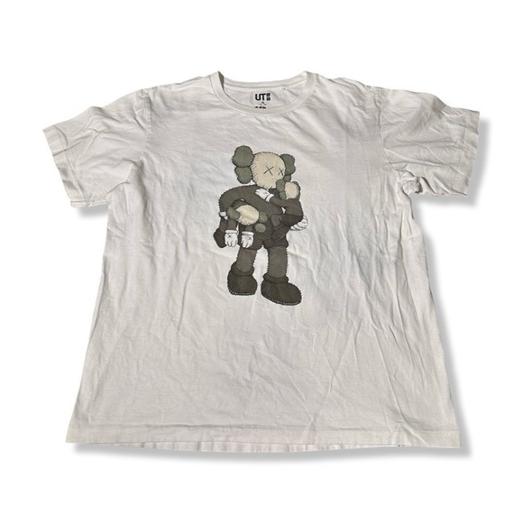 KAWS Other - KAWS Casual Graphic Short Sleeve Shirt Mens Size XL White Streetwear